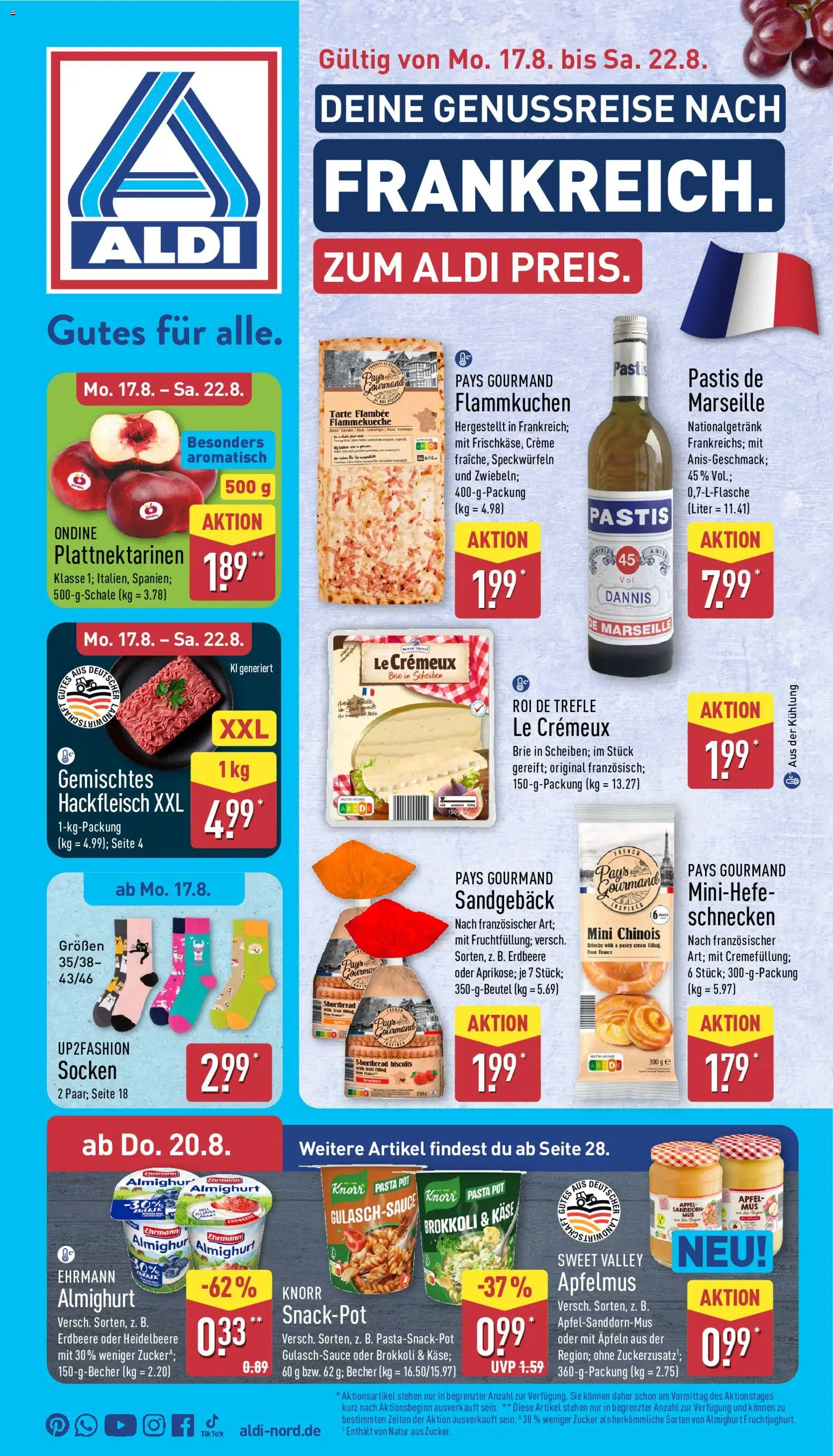 Vorschau von dem Prospekt des Geschäftes Aldi, gültig ab dem 17.08.2026