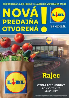 Náhľad Lidl letáku platného od 01.06.2026