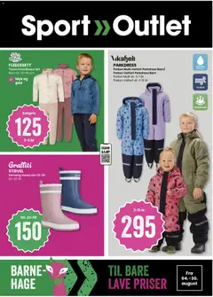Forhåndsvis Sport Outlet kundeavis fra butikk Sport Outlet gyldig fra 04/08/2026