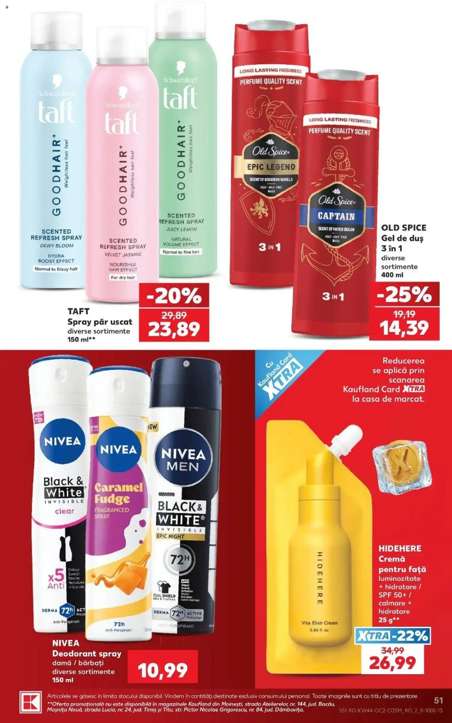 Previzualizarea de cataloage: Kaufland Kaufland Constanța valabil de la 28.10.2026 - Gel de duș, Deodorant, Vită, Cremă, Old Spice, Nivea, Antiperspirant, Bourbon