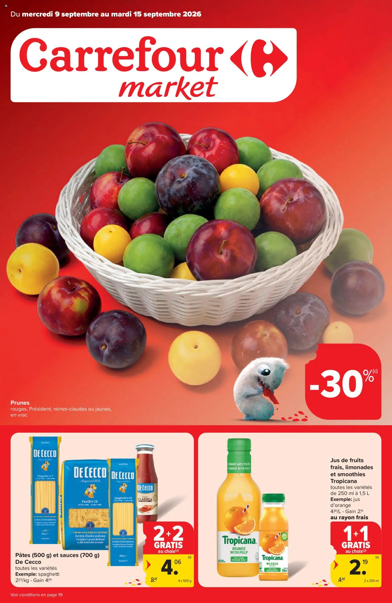 Voorbeeld van Carrefour Publicité Market van winkel Carrefour geldig vanaf 09/09/2026