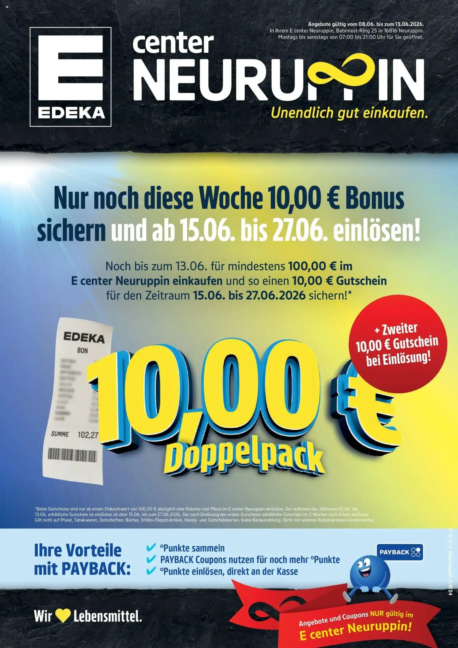Vorschau von dem Prospekt des Geschäftes Edeka, gültig ab dem 08.06.2026