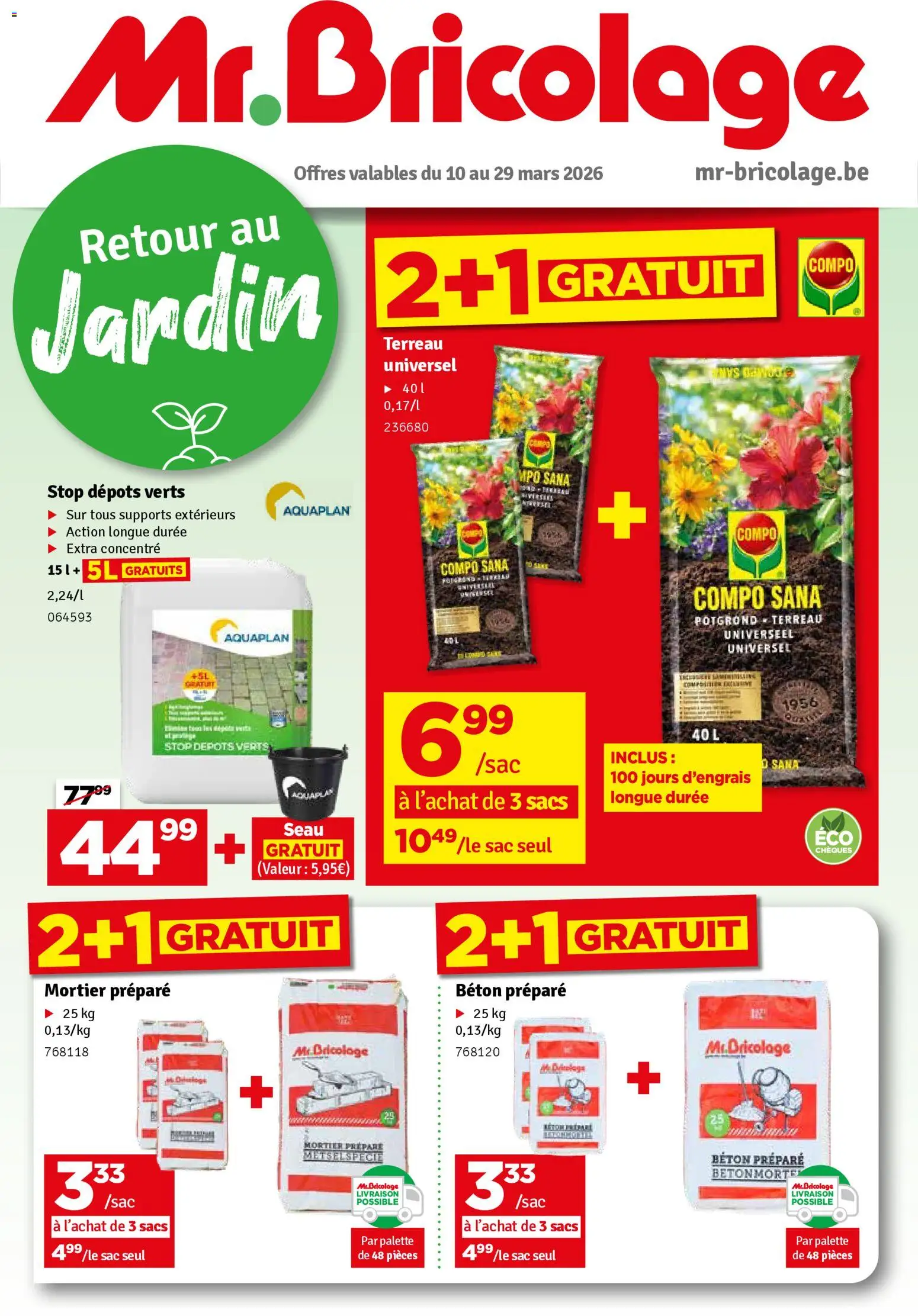 Voorbeeld van Mr Bricolage Folder / Publicité van winkel Mr Bricolage geldig vanaf 10/03/2026 - Mars