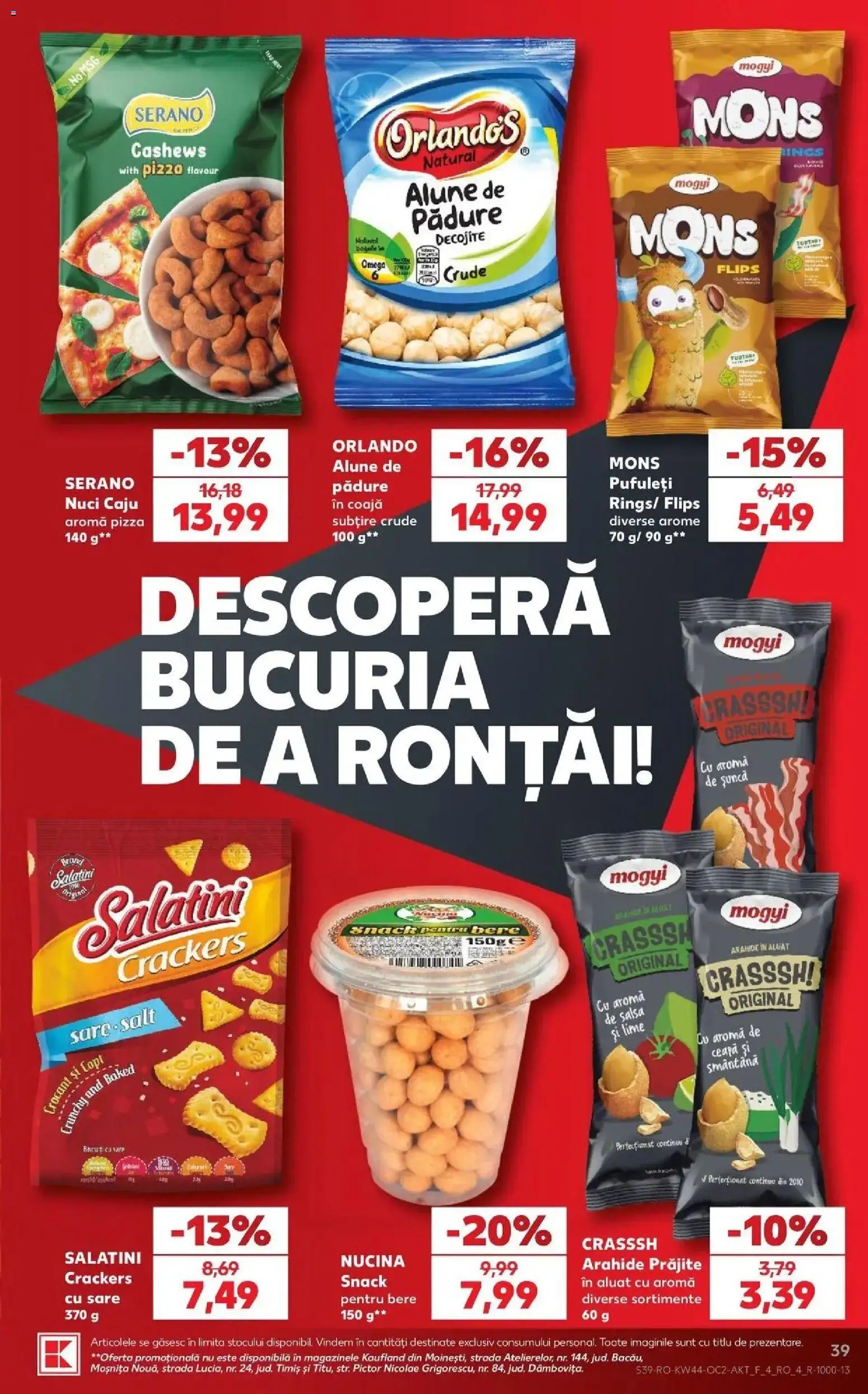 Previzualizarea de cataloage: Kaufland Kaufland Constanța valabil de la 28.10.2026 - Bere, Nuci, Ceapă, Smântână, Arahide, Sare, Șuncă, Aluat