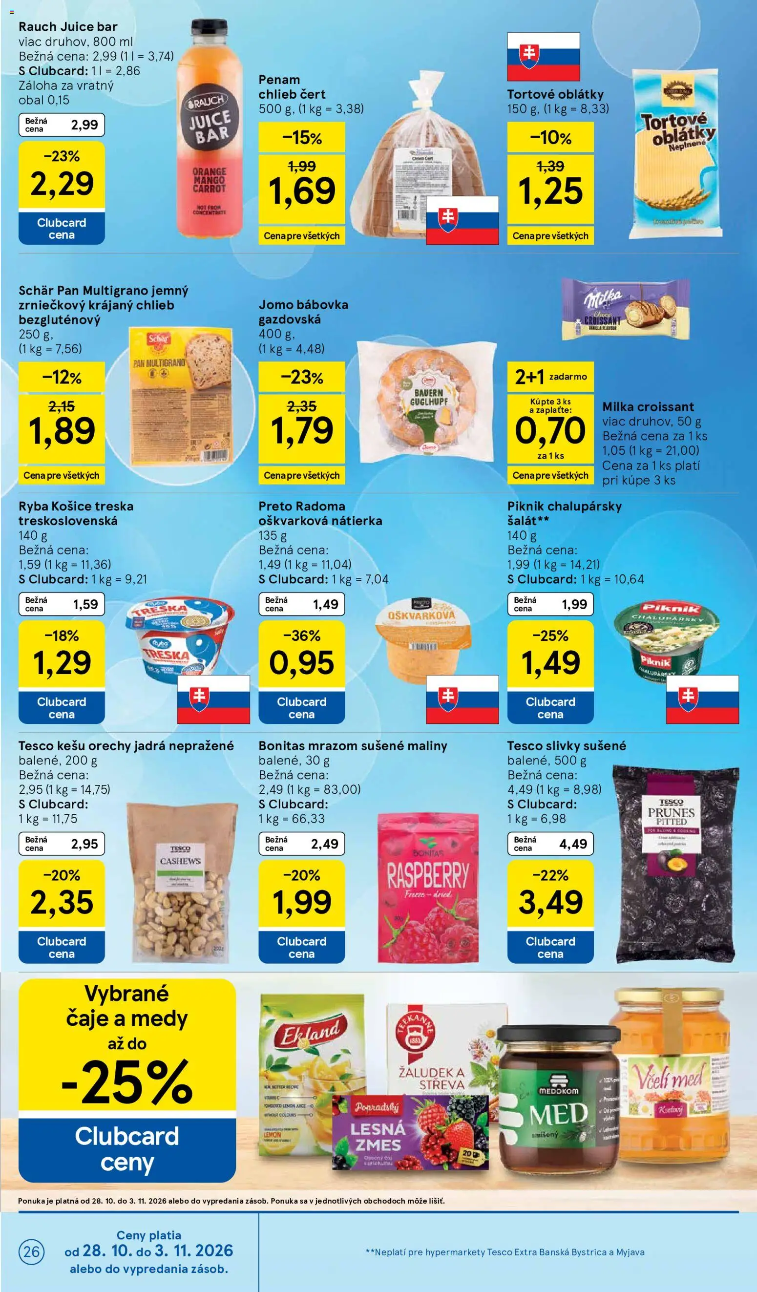 Náhľad Tesco letáku platného od 28.10.2026