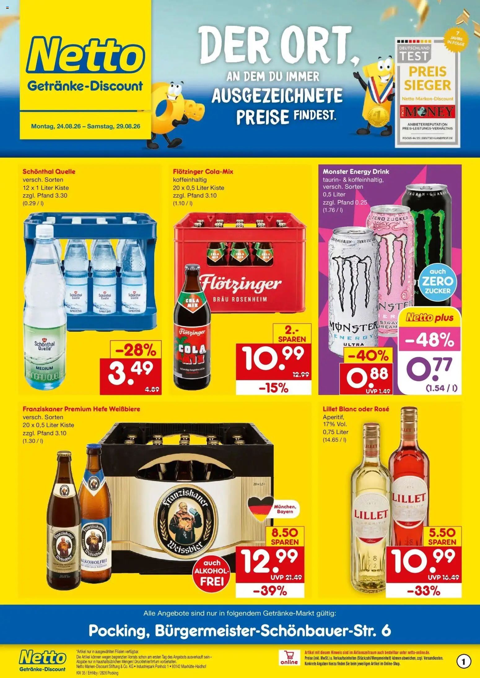 Vorschau von dem Prospekt des Geschäftes Netto Marken-Discount, gültig ab dem 24.08.2026