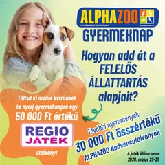 AlphaZoo - AlphaZoo akciós újság megtekintése, amely érvényes 2026.05.25.-től