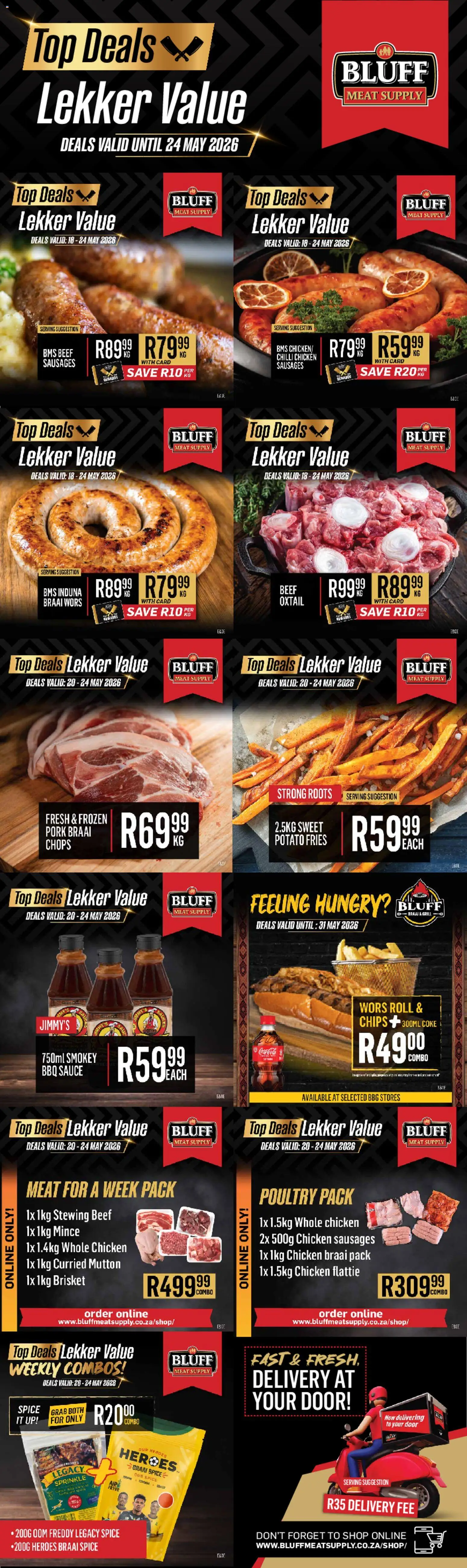 Preview of Bluff Meat Supply flyer valid from 20/05/2026
