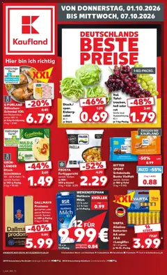 Vorschau von dem Prospekt des Geschäftes Kaufland, gültig ab dem 01.10.2026