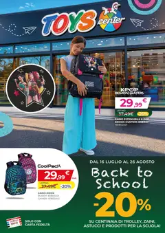 Anteprima dell'opuscolo Toys Center volantino Back To School dal negozio Toys Center valido da 16/07/2026