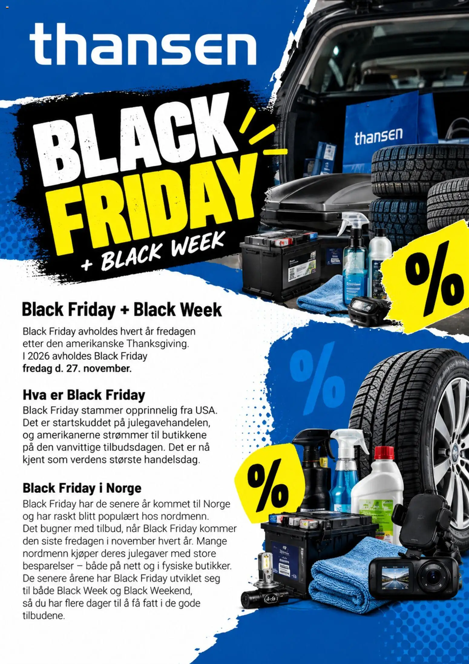 Forhåndsvis THANSEN Black Friday Varsel fra butikk THANSEN gyldig fra 25/10/2026