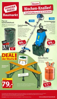 Vorschau von dem Prospekt des Geschäftes Sonderpreis Baumarkt, gültig ab dem 22.08.2026