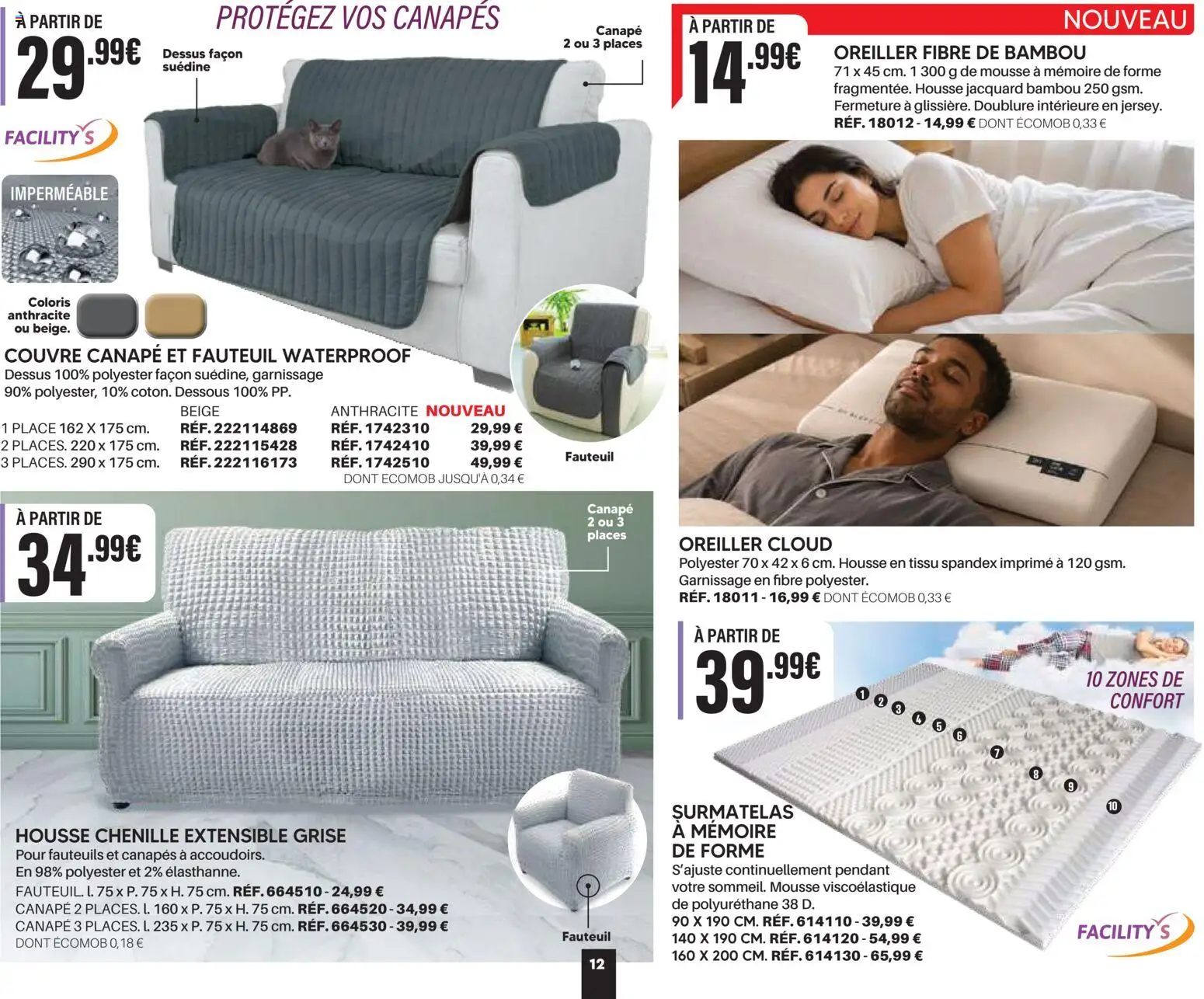 Prévisualisation de Shopix Catalogue Autome-Hiver 2026/2027 du magasin Shopix formulaire valide 01/09/2026 - Canapé, Fauteuil, Canapés, Bambou, Oreiller, Surmatelas, Mousse