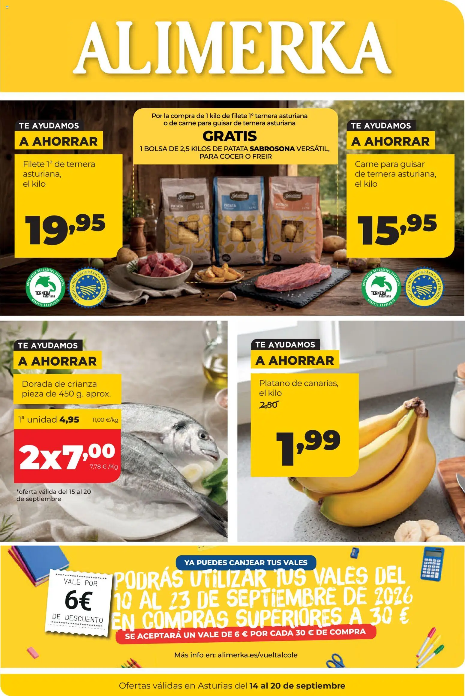 Vista previa del folleto de la tienda Alimerka válido desde el 14/09/2026 