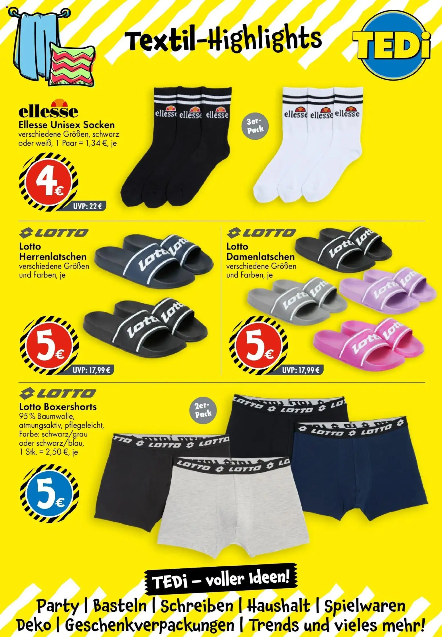 Vorschau von dem Prospekt des Geschäftes TEDi, gültig ab dem 02.09.2026 - Socken