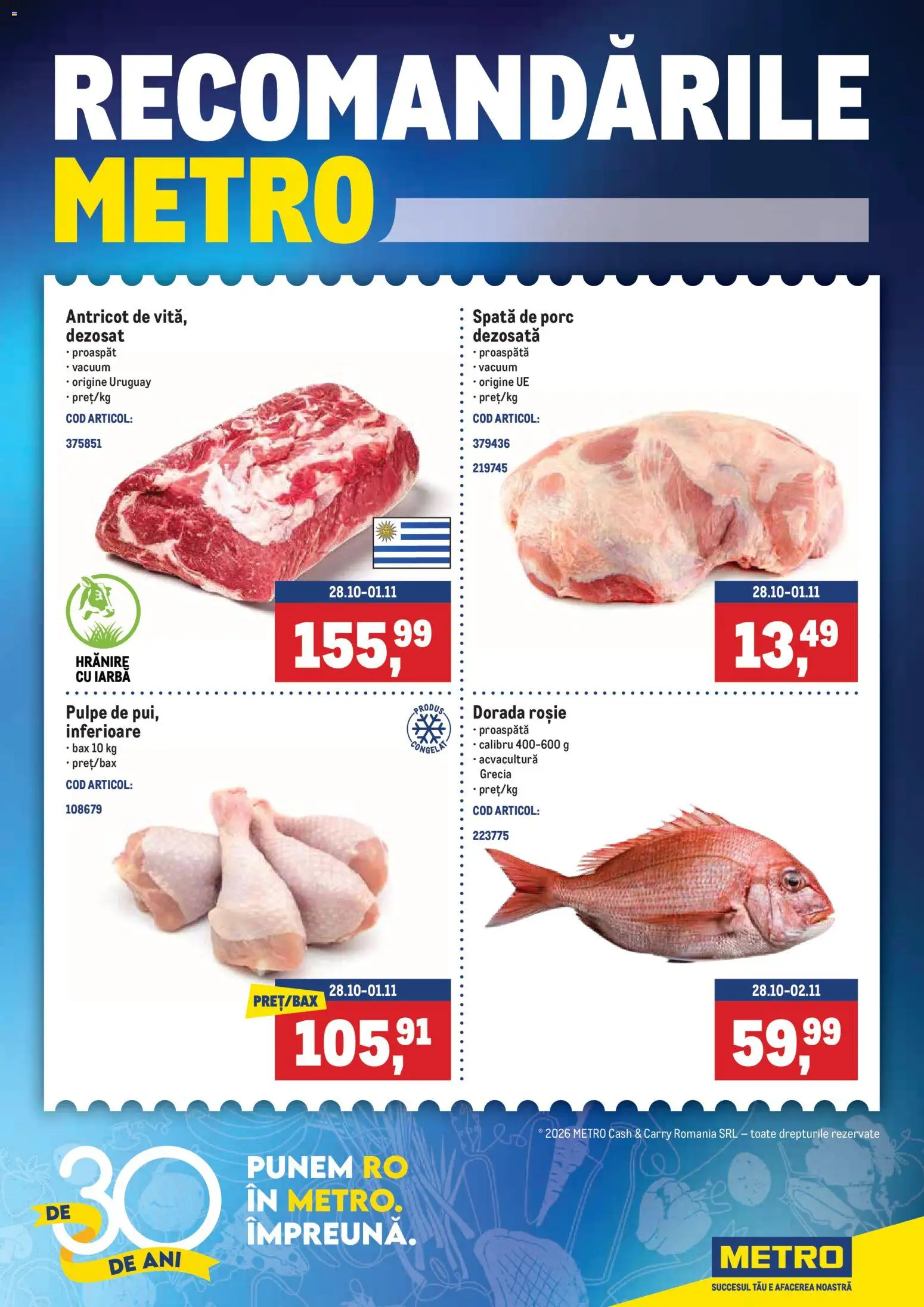 Previzualizarea de cataloage: Metro Metro Catalog valabil de la 26.10.2026 - Spata de porc