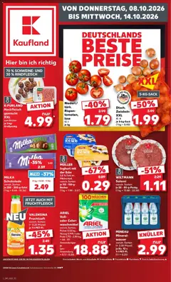 Vorschau von dem Prospekt des Geschäftes Kaufland, gültig ab dem 08.10.2026