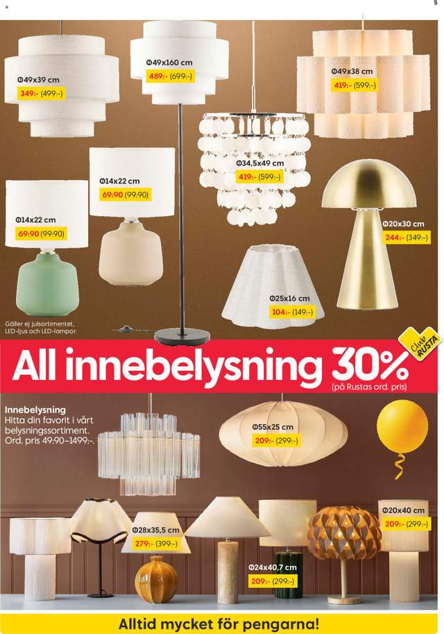 Nytt Rusta reklamblad från 24/08
