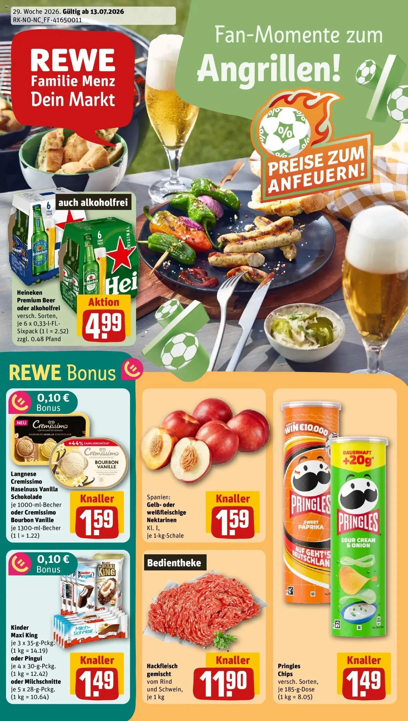 Vorschau von dem Prospekt des Geschäftes Rewe, gültig ab dem 13.07.2026
