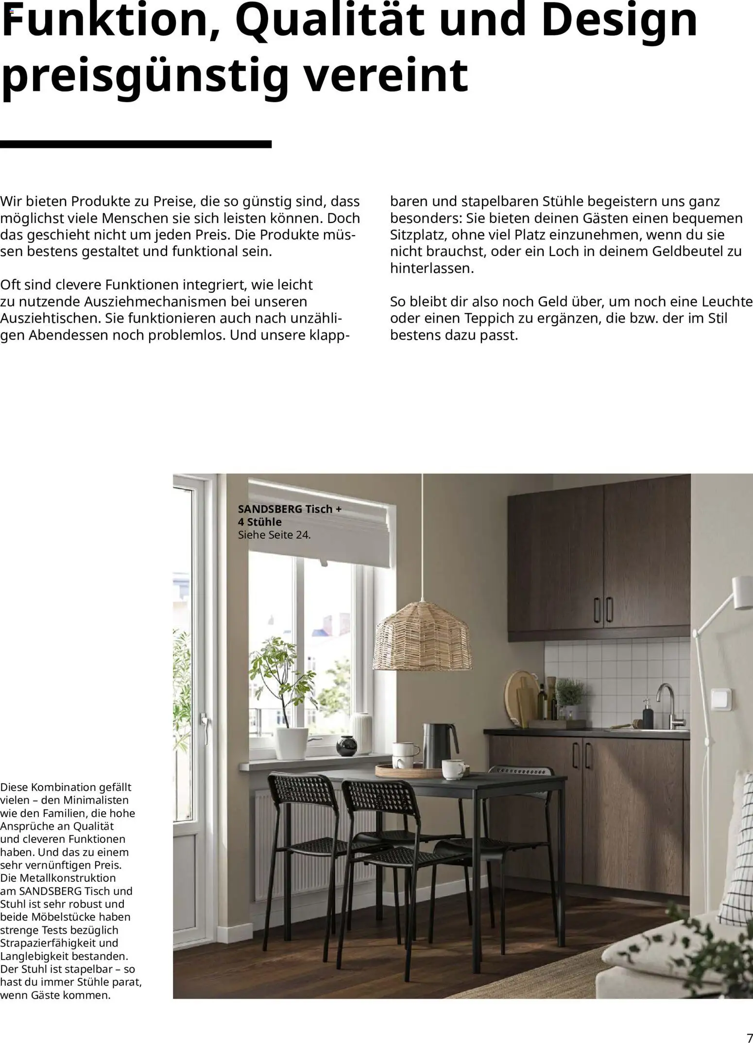 Vorschau von dem Prospekt des Geschäftes Ikea, gültig ab dem 11.09.2026 - Teppich, Stuhl, Tisch