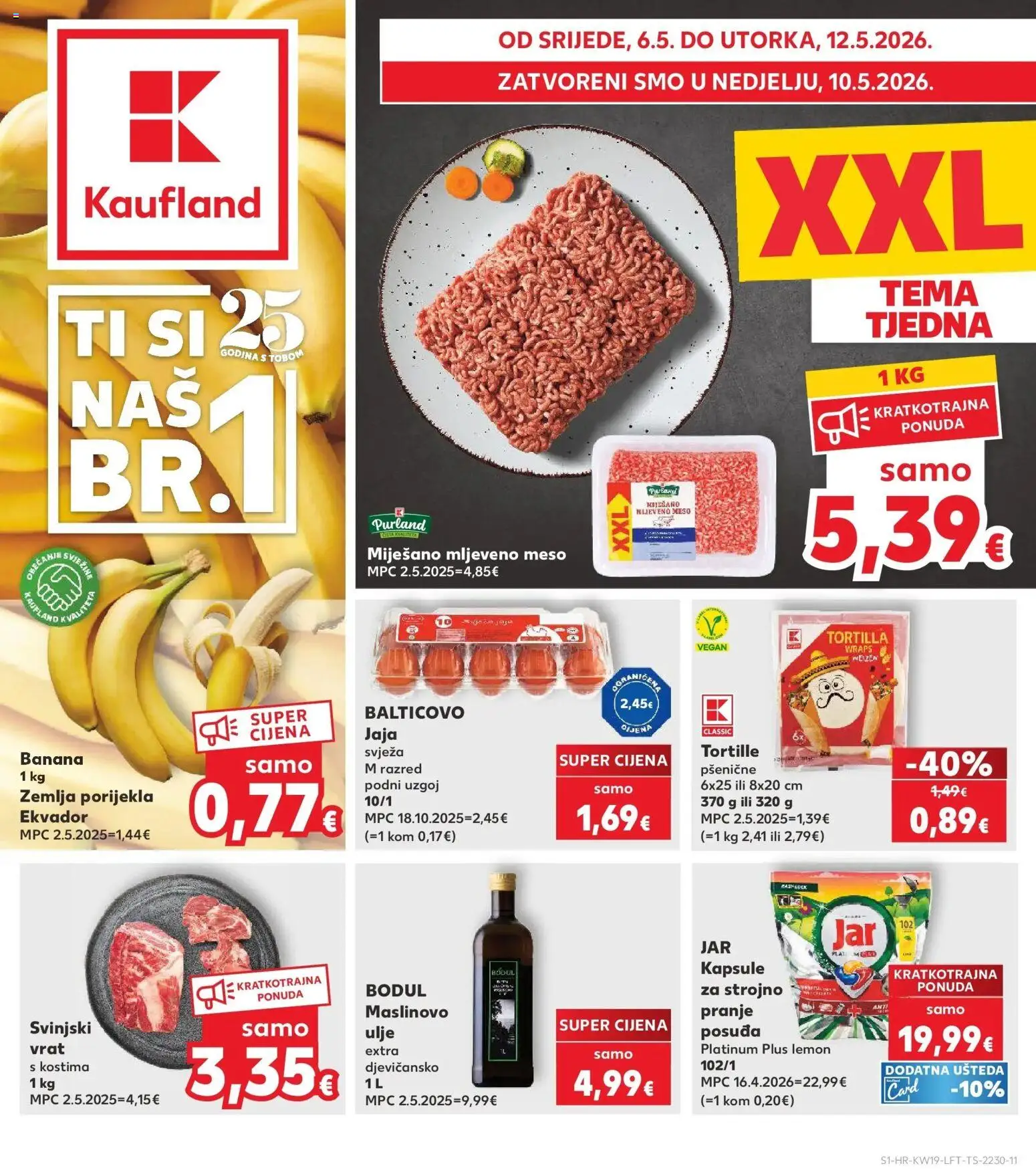 Pregled letka Kaufland Ponuda trgovine Kaufland vrijedi od 06.05.2026