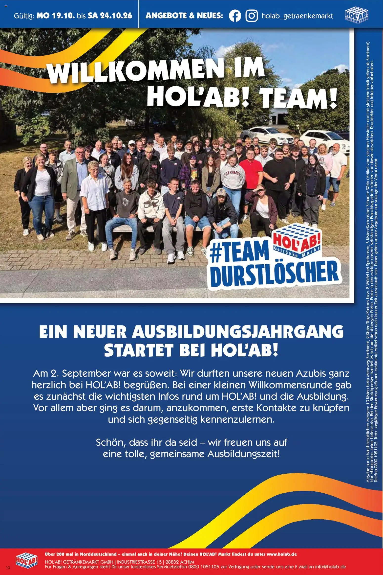 Vorschau von dem Prospekt des Geschäftes HOL’AB!, gültig ab dem 19.10.2026 - Telefon, Durstloscher