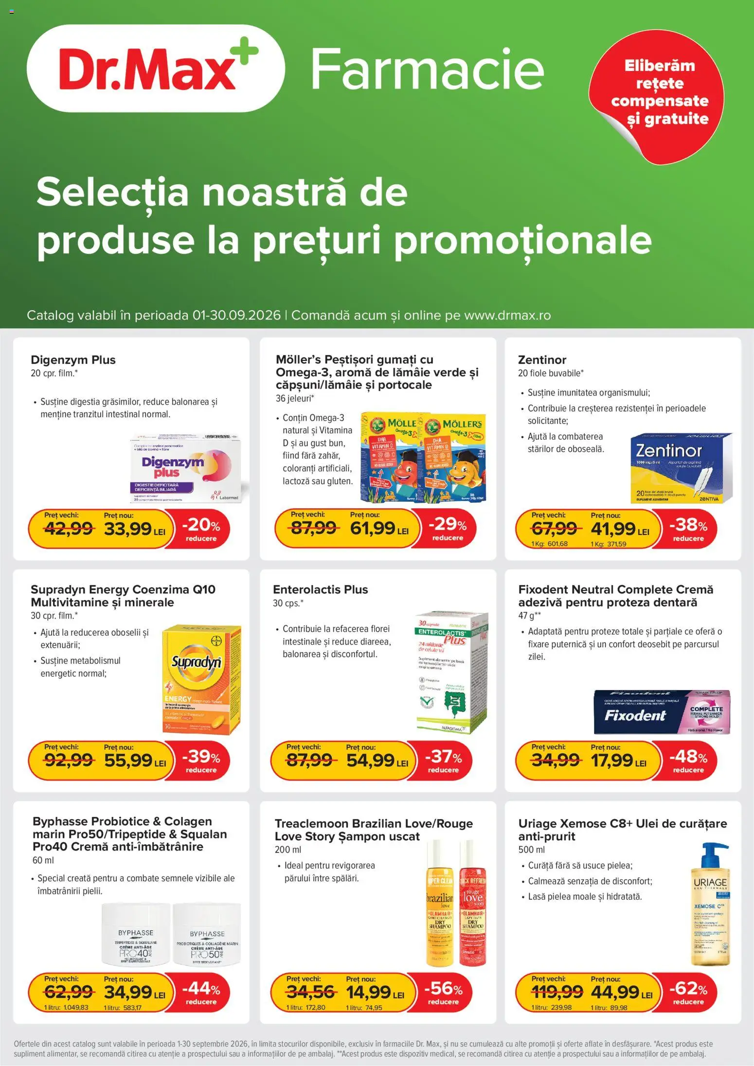 Previzualizarea de cataloage: Dr.Max Dr.Max Catalog valabil de la 01.09.2026