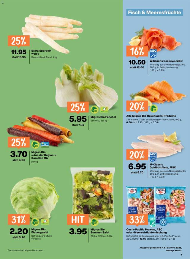 Neue Migros Aktionen ab 04.06.