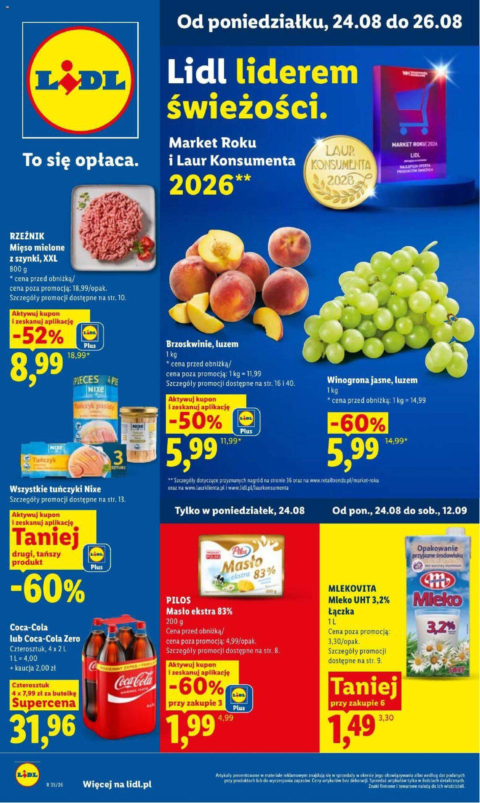 Nowa gazetka Lidl 24.08.
