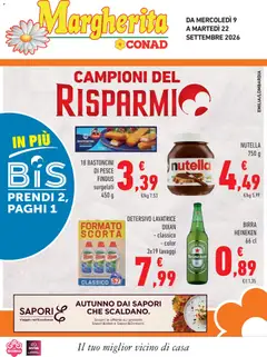 Anteprima dell'opuscolo Conad volantino Margherita Lombardia dal negozio Conad valido da 09/09/2026