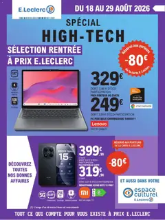 Prévisualisation de E.Leclerc catalogue High-Tech du magasin E.Leclerc formulaire valide 18/08/2026