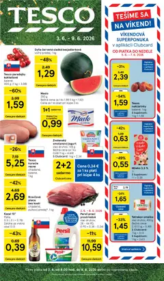 Náhľad Tesco letáku platného od 03.06.2026