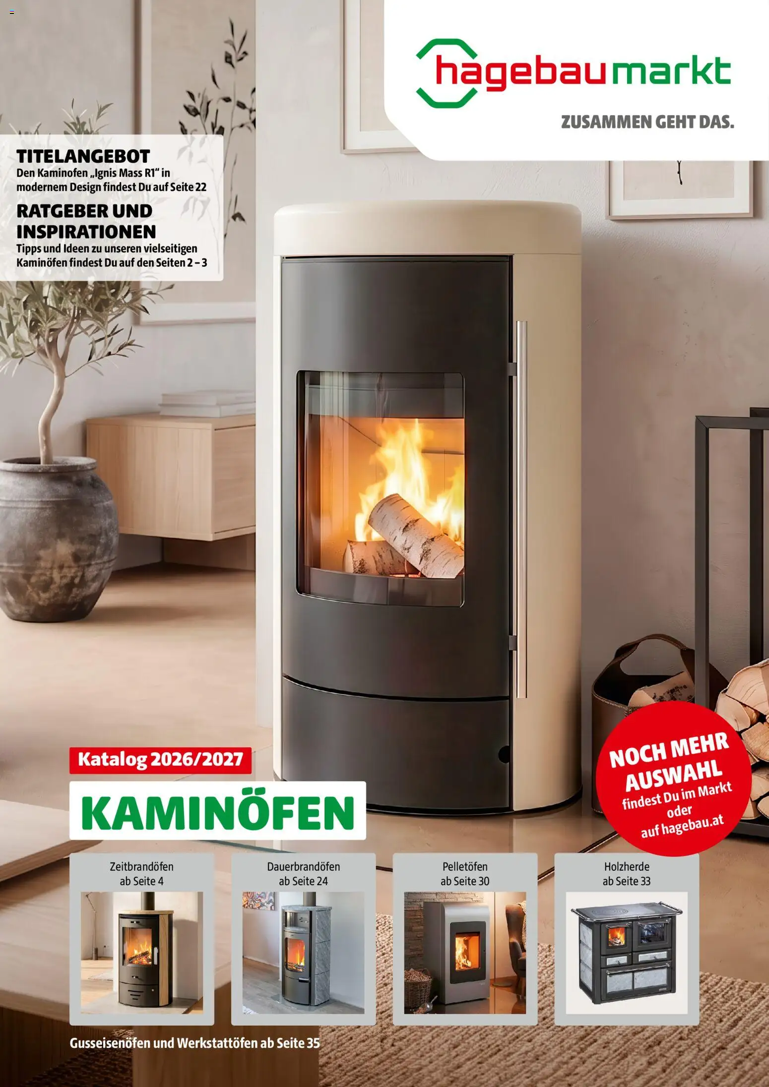 Vorschau der Angebote: Hagebau Hagebau Kaminofen und Zubehör gültig ab 29.07.2026