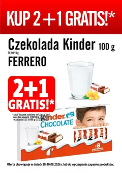 Pogląd gazetki "Prim Market promocja - Kinder Czekolada" ze sklepu Prim Market ważnej od 28.08.2026