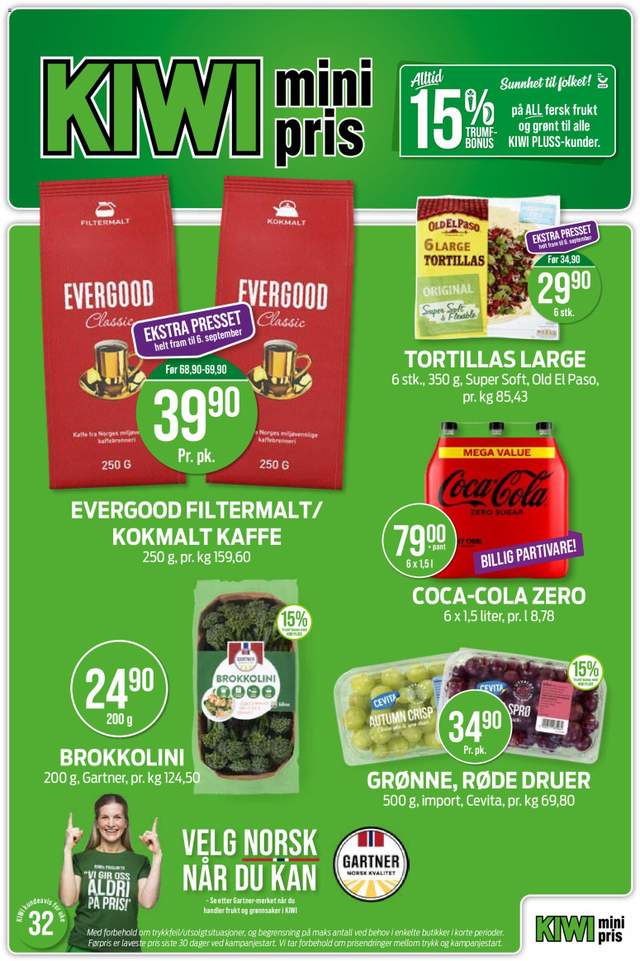 Ny Kiwi kundeavis fra 03/08