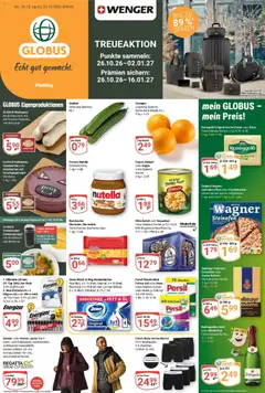 Vorschau von dem Prospekt des Geschäftes Globus, gültig ab dem 26.10.2026