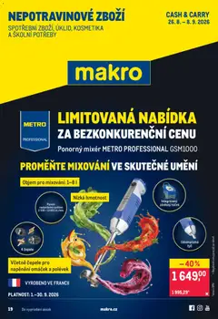 Náhled nabídky: Makro Makro leták - Nepotravinové zboží platný od 26.08.2026