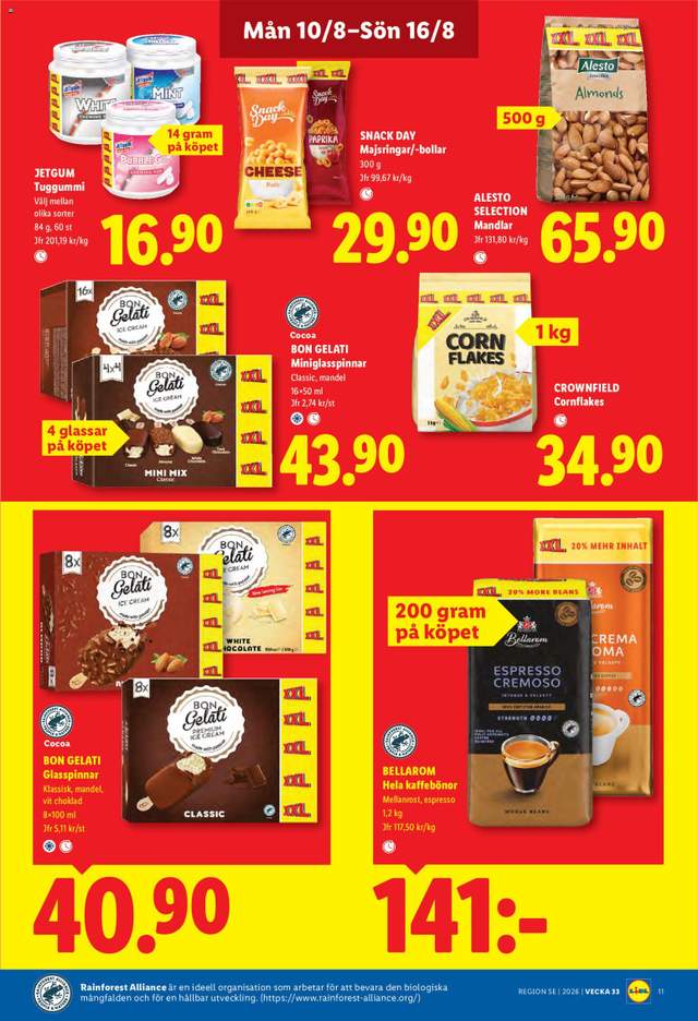 Nytt Lidl reklamblad från 10/08