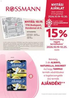 Rossmann - Rossmann akciós újság Budapest megtekintése, amely érvényes 2026.10.19.-től