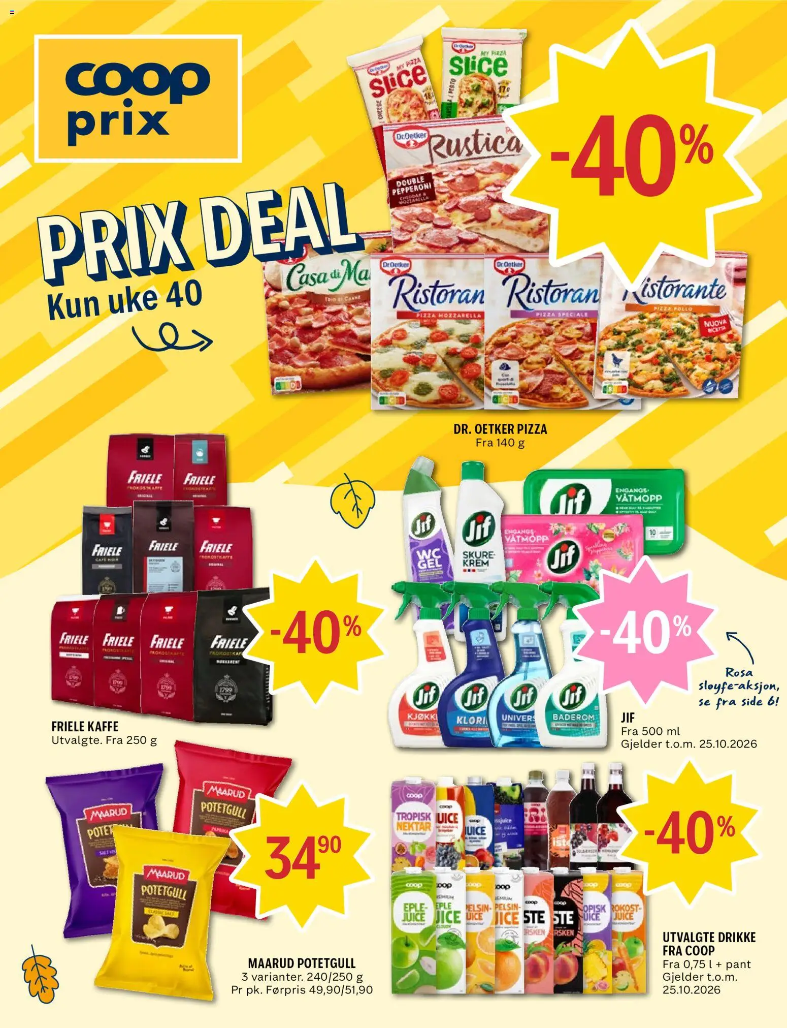 Forhåndsvis Coop Prix kundeavis fra butikk Coop Prix gyldig fra 28/09/2026
