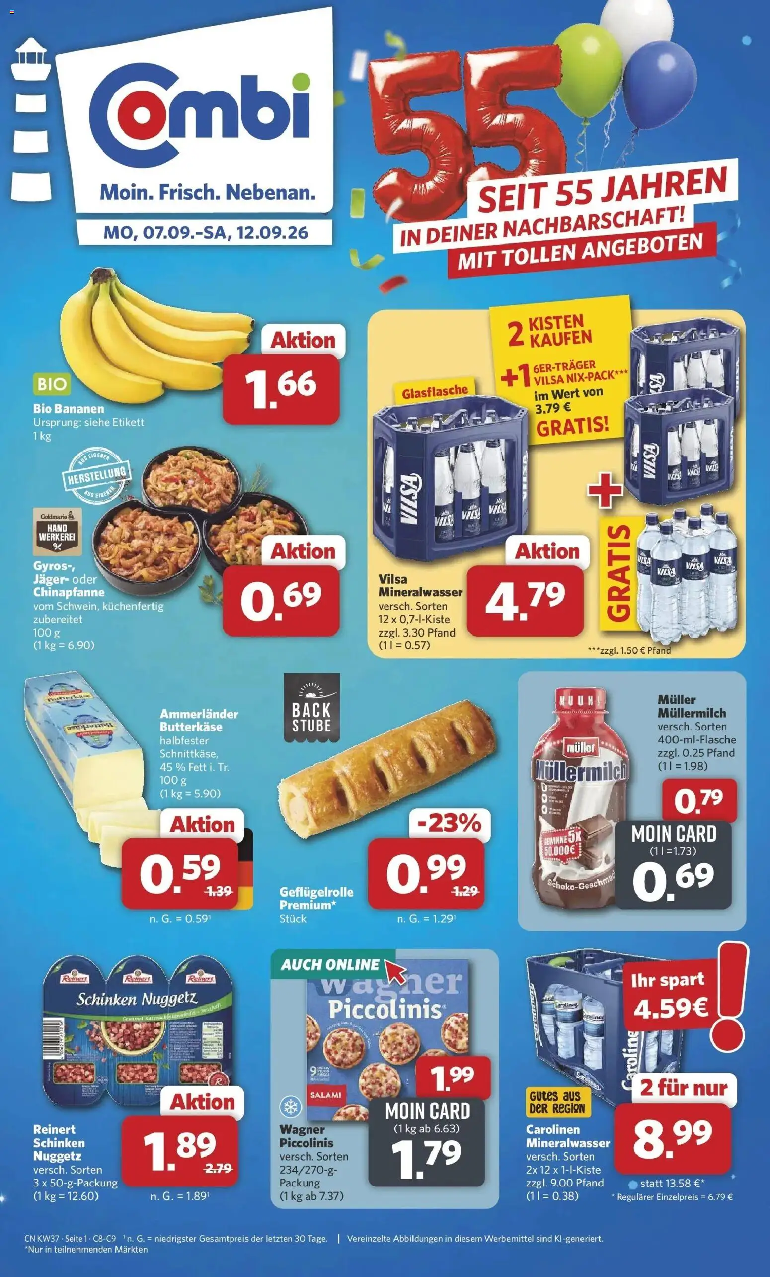 Vorschau von dem Prospekt des Geschäftes Combi, gültig ab dem 07.09.2026