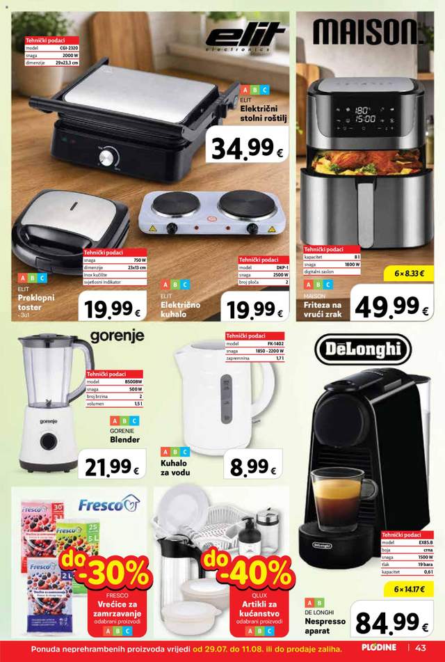 Novi Plodine katalog od 29.07.