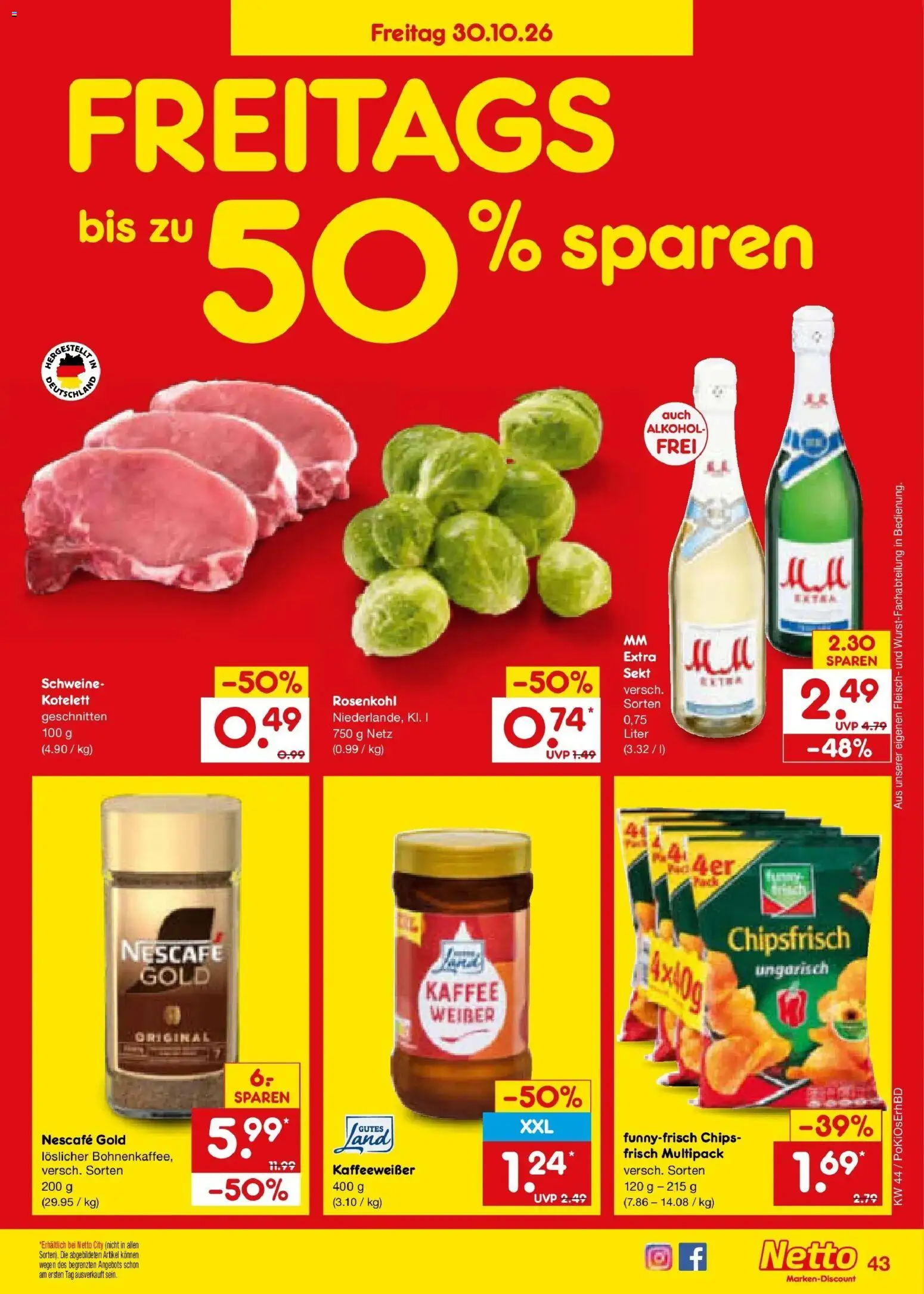 Vorschau von dem Prospekt des Geschäftes Netto Marken-Discount, gültig ab dem 26.10.2026