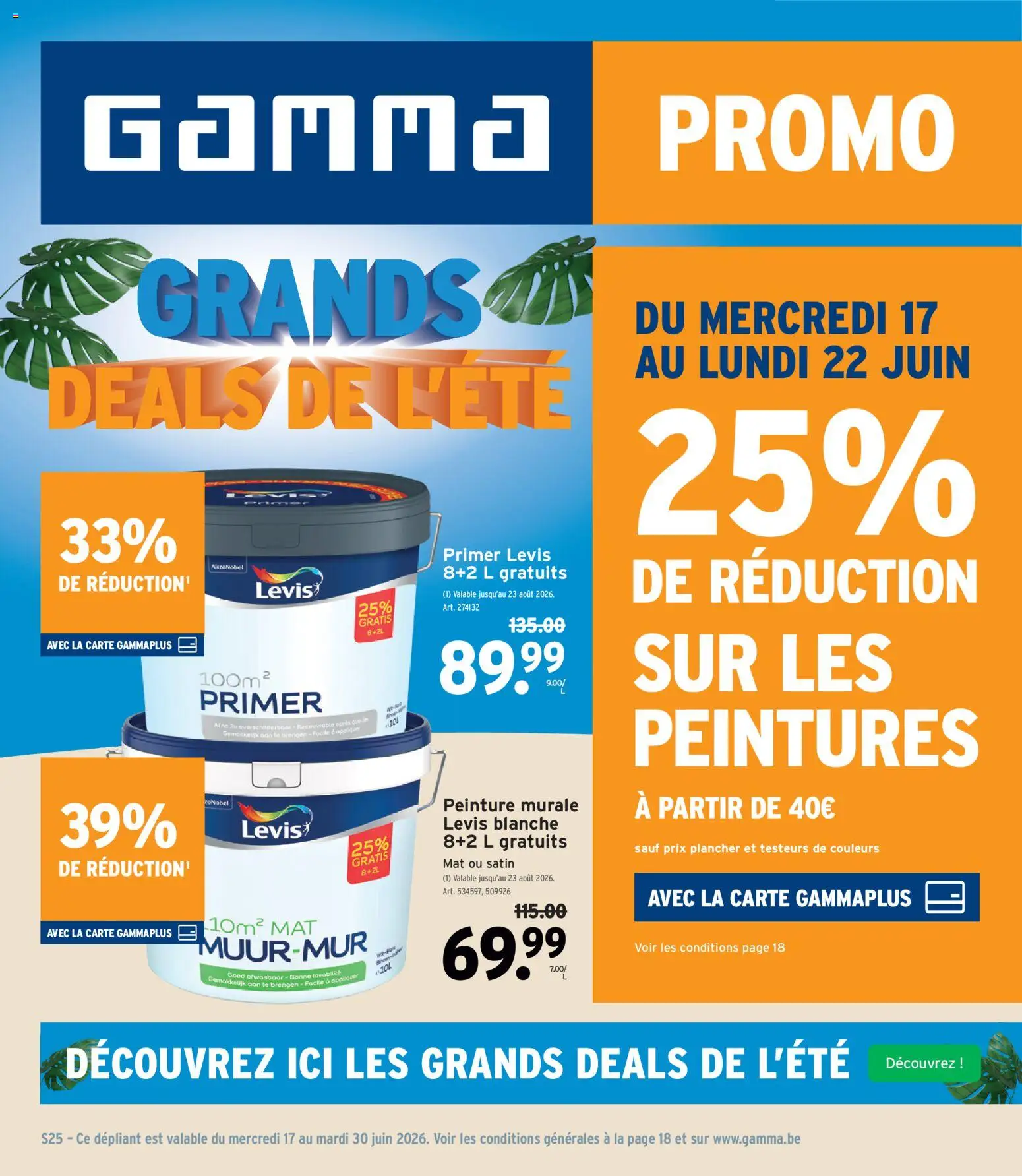 Voorbeeld van GAMMA Publicité van winkel GAMMA geldig vanaf 17/06/2026 - La