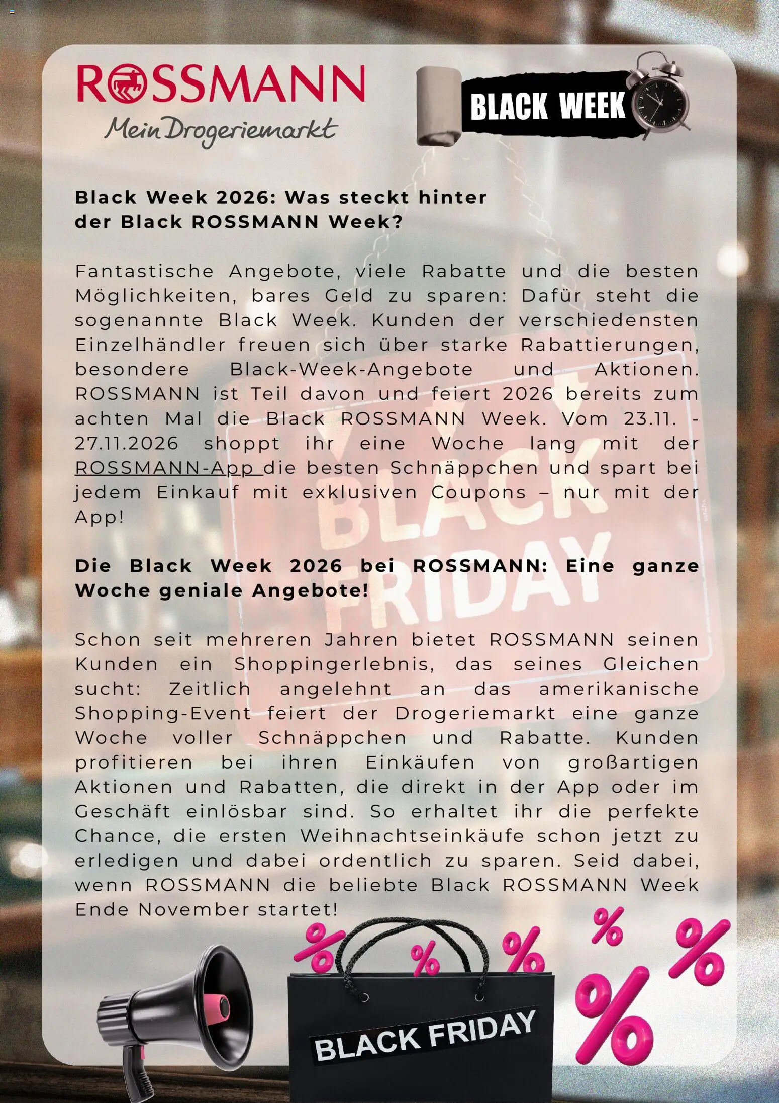 Vorschau von dem Prospekt des Geschäftes Rossmann, gültig ab dem 26.10.2026