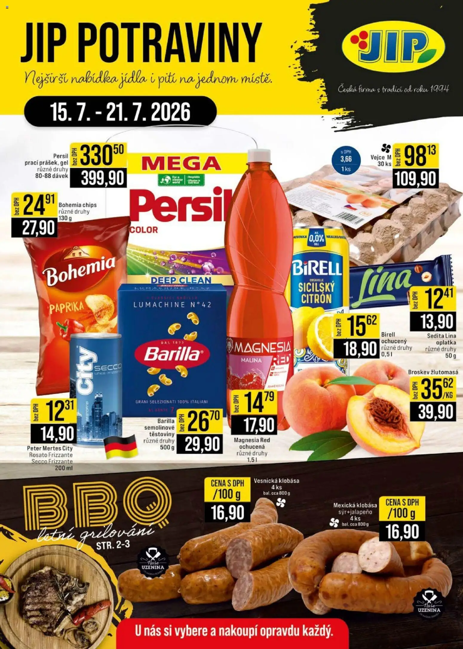 Náhled nabídky: Jip Jip leták - Cash & Carry platný od 15.07.2026
