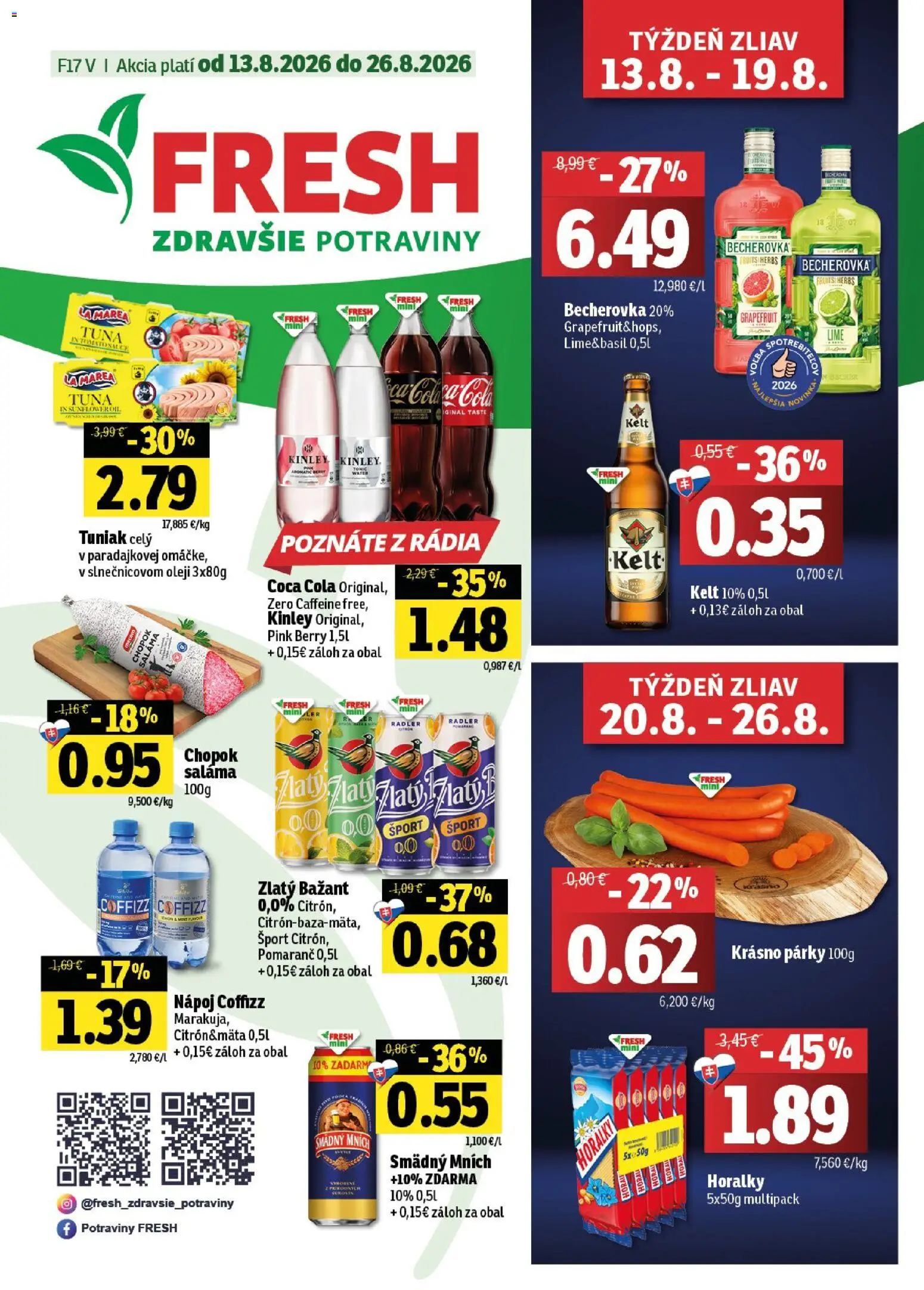 Náhľad Fresh letáku platného od 13.08.2026