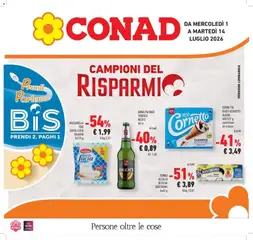 Anteprima dell'opuscolo Campioni del risparmio dal negozio Conad valido da 30/06/2026