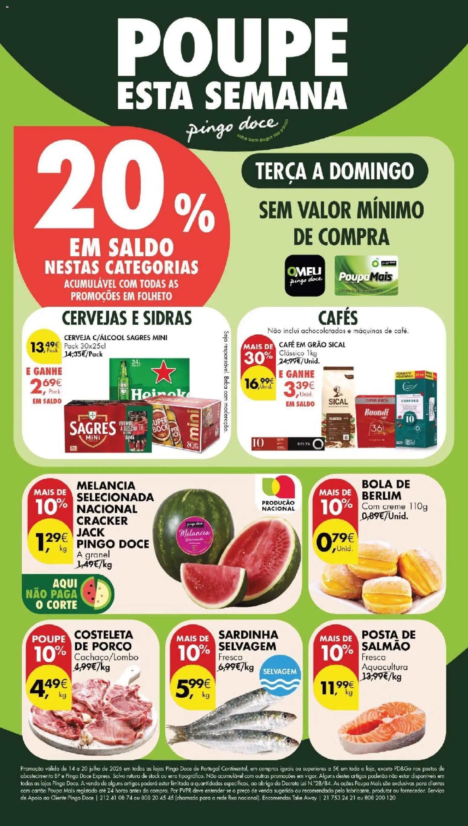 Pré-visualização do folheto da loja Pingo Doce válida a partir de 14/07/2026
