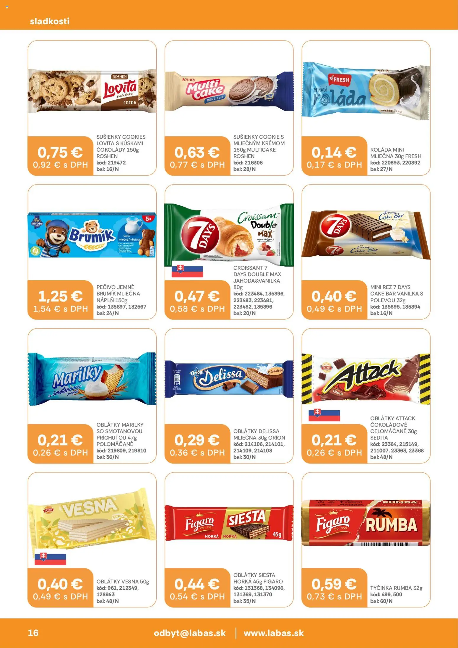 Náhľad Labaš letáku platného od 09.10.2026 - Croissant, Vanilka, Pečivo, Sušienky, Oblátky